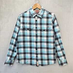 Deus Ex Machina Flannel Shirt Mens Small Button Up Long Sleeve Casual